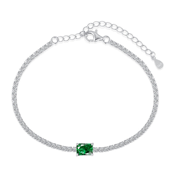 [SHINY]Unique Emerald Cut Banquet Bracelet
