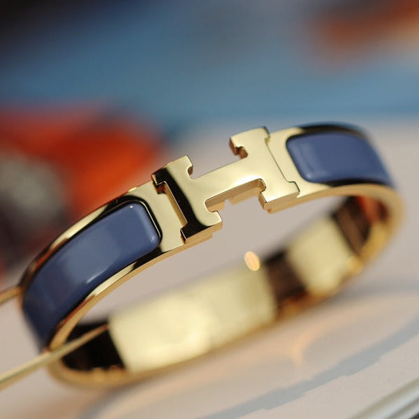 ˇShiny JewelryˇH BRACELET 12MM BLUE GRAY