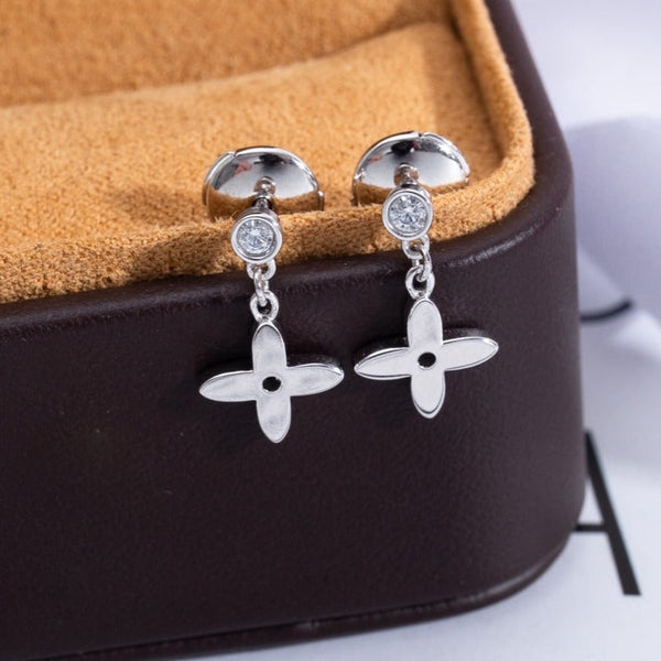 ˇShiny JewelryˇVIDYLLE SILVER DIAMOND MINI DROP EARRINGS
