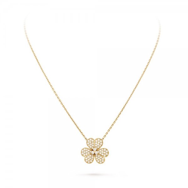 ˇShiny JewelryˇFLOWER DIAMOND NECKLACE