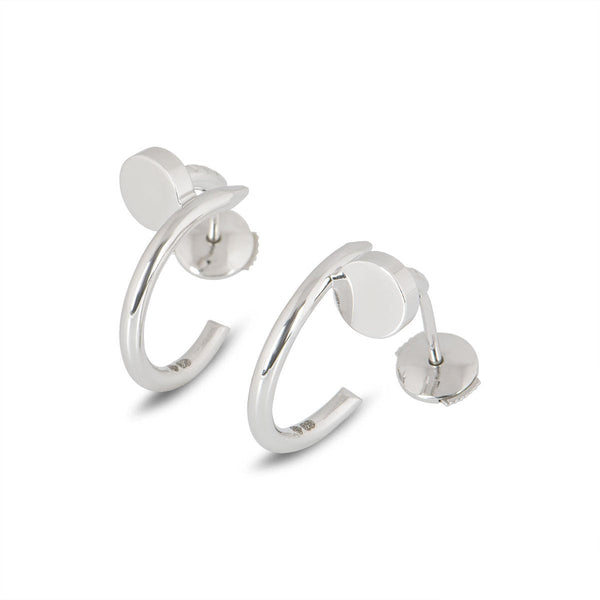 ˇShiny JewelryˇJUSTE EARRINGS SILVER