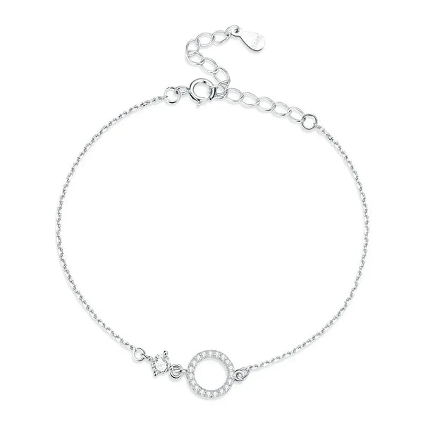 [SHINY]Bracelet for Female Fine Jewelry Wedding Gift