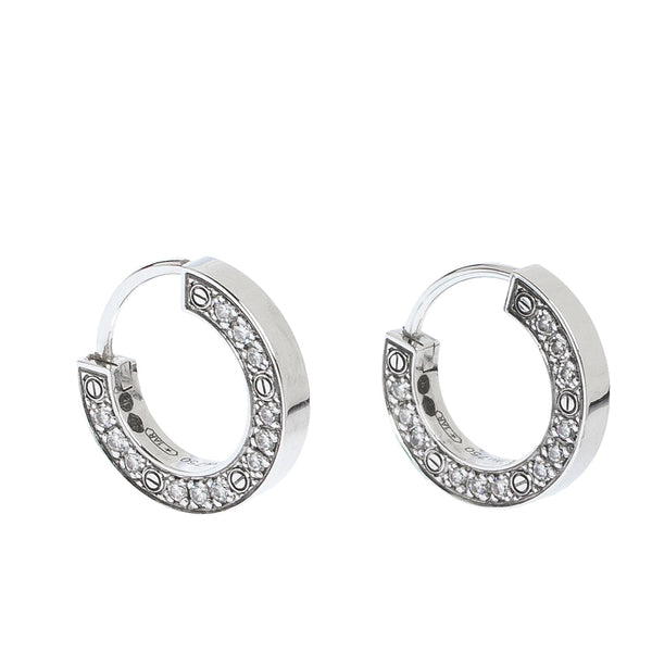 ˇShiny JewelryˇLOVE DIAMOND EARRINGS