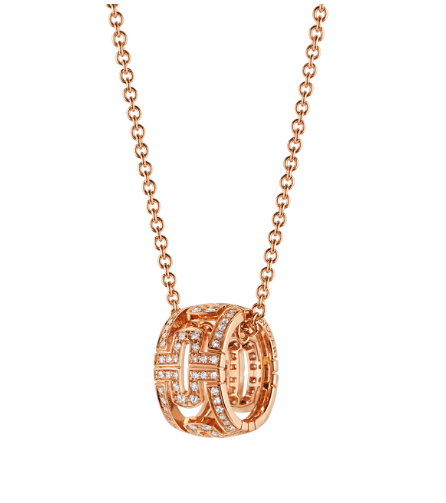 ˇShiny JewelryˇPARENTESI NECKLACE PINK GOLD DIAMOND