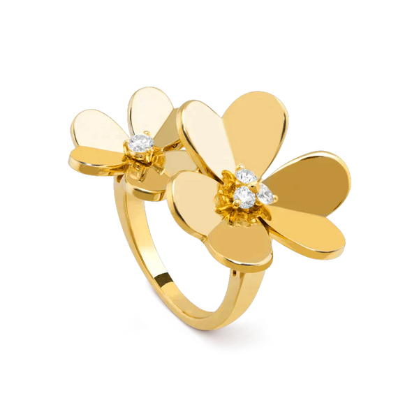 ˇShiny JewelryˇCLOVER COMOS GOLD DIAMOND RING