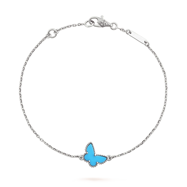ˇShiny JewelryˇBUTTERFLY TURQUOISE BUTTERFLY BRACELET SILVER